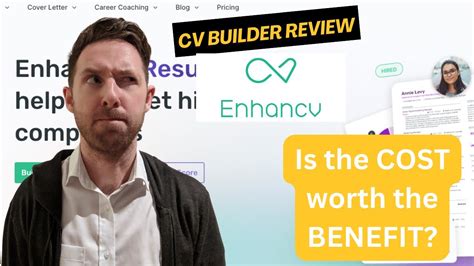CV Builder Review: EnhanceCV .